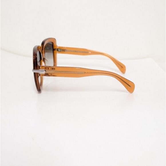 Rag&Bone Fara Sunglasses Unisex Brown Retro Shape Case